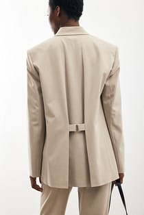 Buckle Detail Oversized Blazer