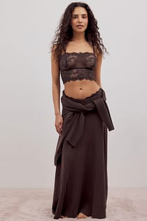 Eyelash Lace Bandeau Bralette