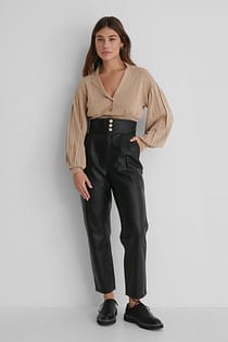 Pantalon Faux Cuir