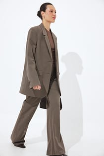 Schlaghosen mit mittlerer Taille