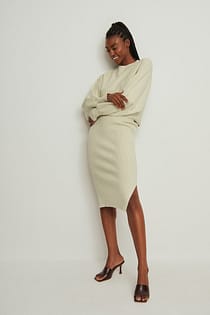 Rib Knitted Skirt