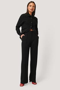 Pantalons De Costume À Fente