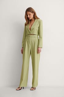 Belted Suit Pants