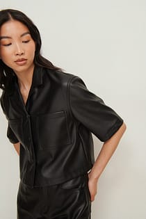 Haut Court En Faux Cuir