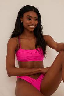 Gathered Bandeau Bikini Top
