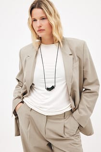Oversize-Blazer aus Melange