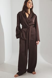 Pyjamasbukse i sateng