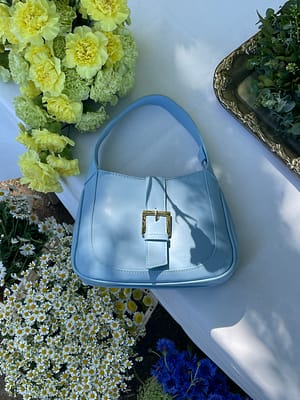 Baby Blue Rounded Handbag