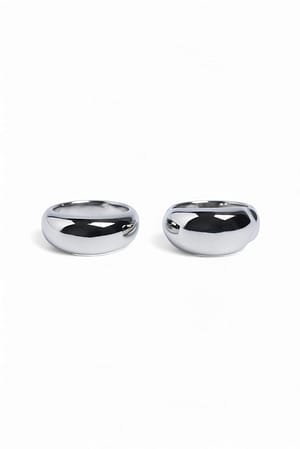 Silver 2-pak ringe