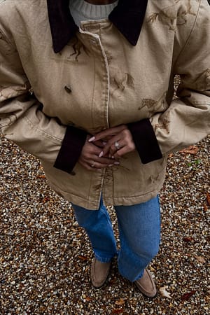 Jacke mit Korddetails