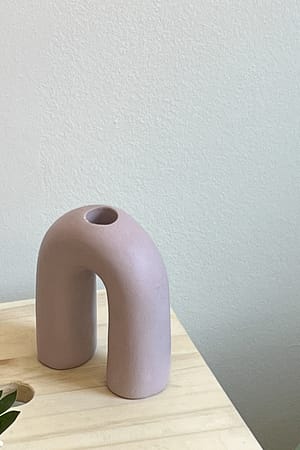 Purple Arc Candle Holder