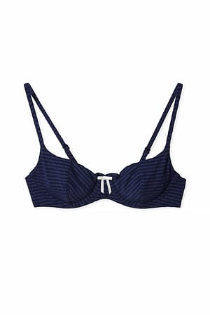 Dark Blue Bikinitop i balconette-model