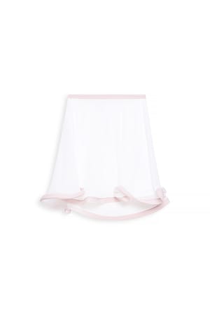 White Bandeau top met volant