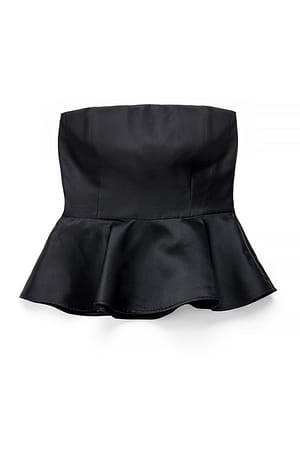 Black Bandeau top