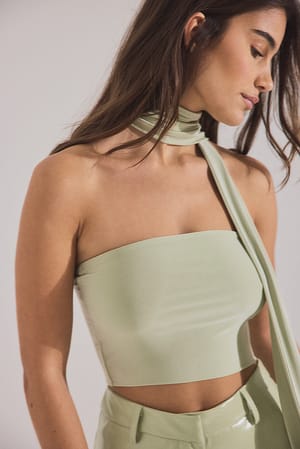 Slate Green Bandeau Top