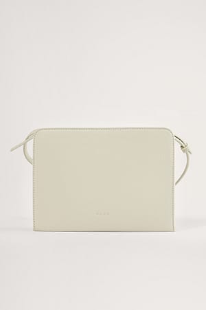 Light Grey Recycled Basic Crossbody Bag