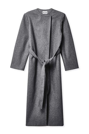 Grey Jakke med belte