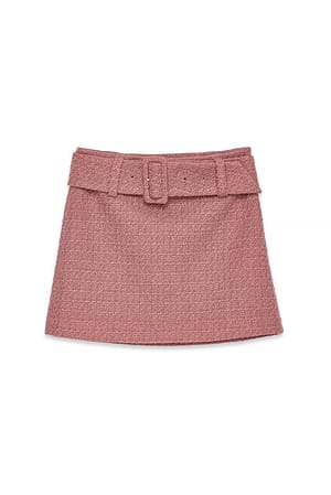Pink Minifalda con cinturón
