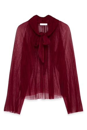 Red Blusa con lazo en el escote