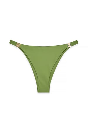 Green Bikinitrusse med spændedetalje