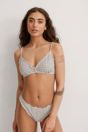 Grey Bas De Bikini