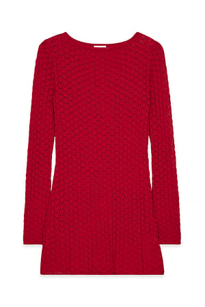 Raspberry gehäkeltes Minikleid