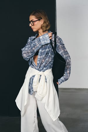 Check Distressed Check Shirt