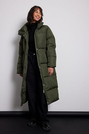 Green Gepolsterter Jacke mit Gürtel