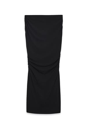 Black drapiertes Minikleid