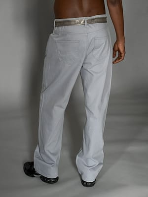 Grey Laag uitgevallen jeans met wijde pijpen
