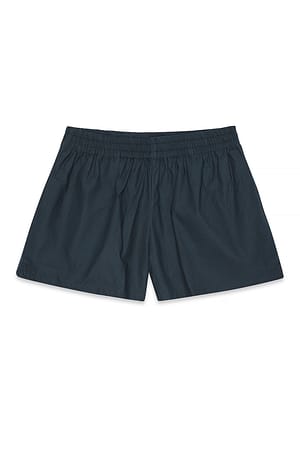 Navy Short en coton à taille élastique