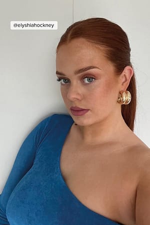 Moroccan Blue Topp med en ärm