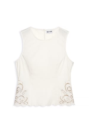 White Top con bordado