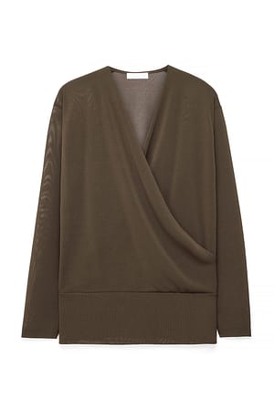 Dark Brown Fine Knitted Top