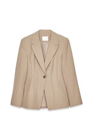 Taupe Figursydd blazer
