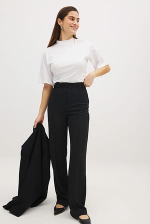 Black Wide High Waist Pants