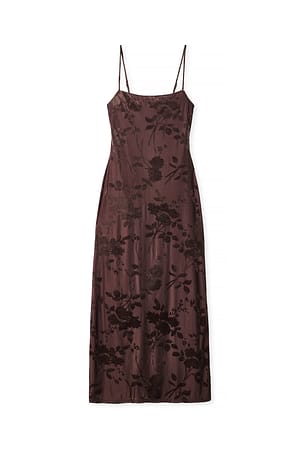 Brown Maxikleid mit Blumendruck