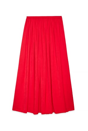 Spicy Red Fließender Maxirock