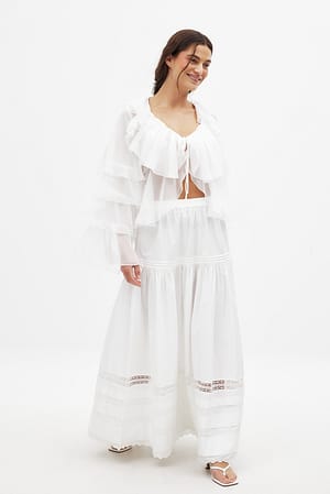 Offwhite Frills Top