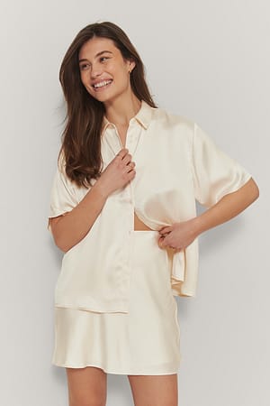 Off White Mini jupe en satin