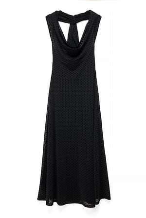 Black Maxiklänning med halterneck