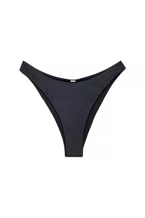 Black High Cut Bikini Panty