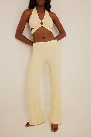 Off White Broek met hoge taille
