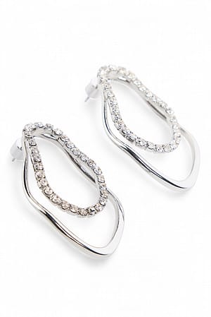 Silver Irregular Shape Earrings