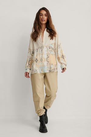 Print Printed Oversized Shirt