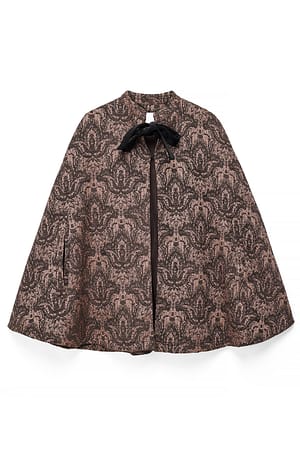 Copper Brown Jaqcuardcapejacka