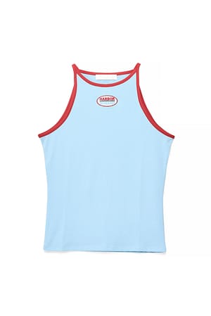 Light Blue Tanktopp i jersey