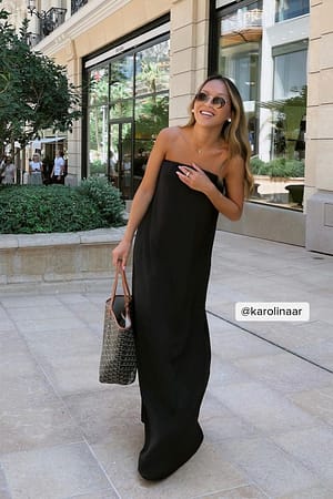 Black Bandeau-maxikjole
