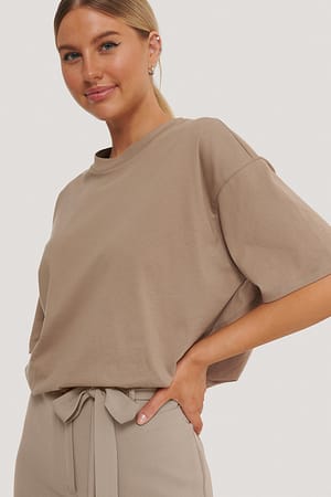 Taupe Oversize T-Shirt