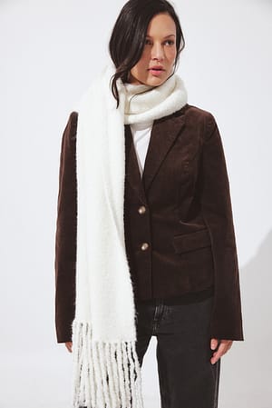 Offwhite Knitted Scarf